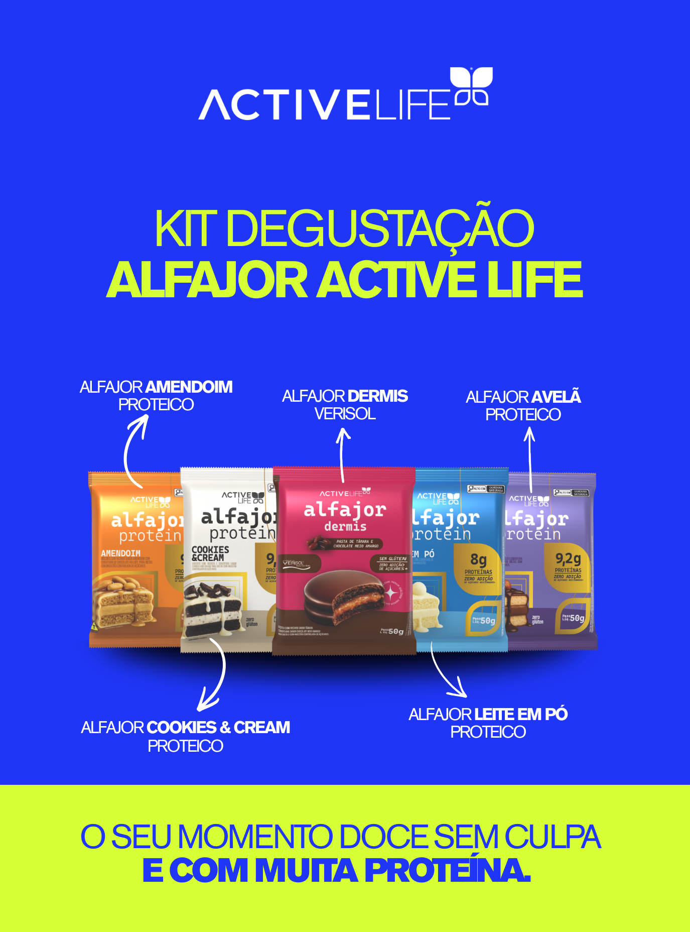 KIT DEGUSTAÇÃO ALFAJOR PROTEICO