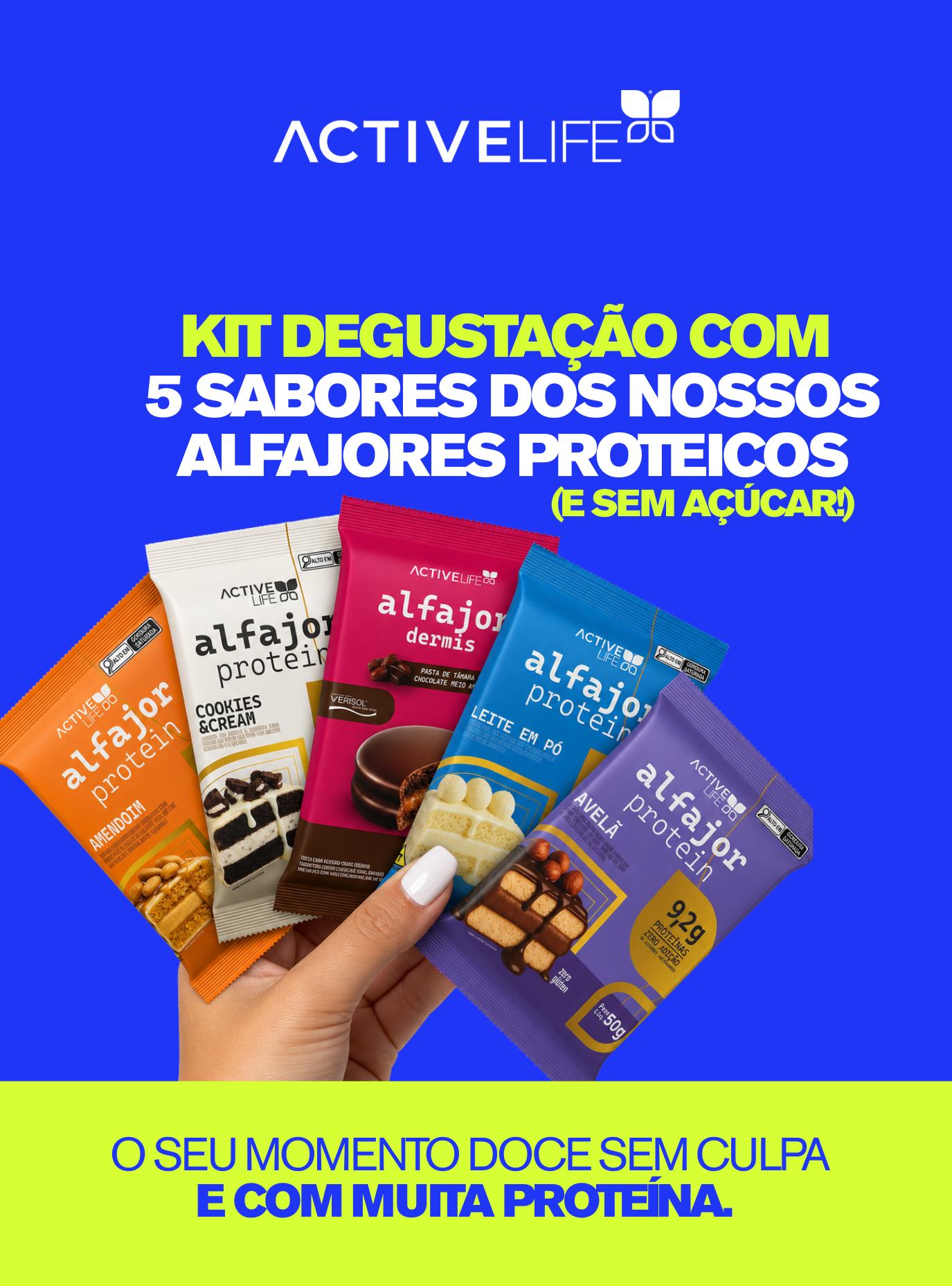 KIT DEGUSTAÇÃO ALFAJOR PROTEICO
