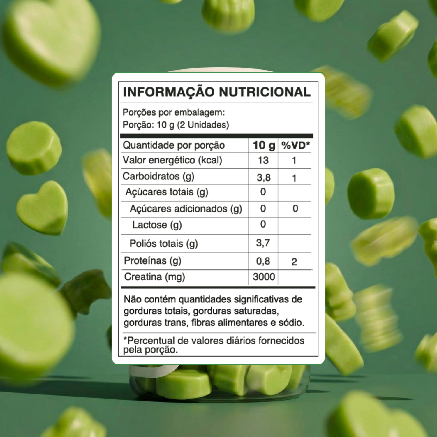 CREATINA GUMMY UVA VERDE 30UN - ACTIVE LIFE
