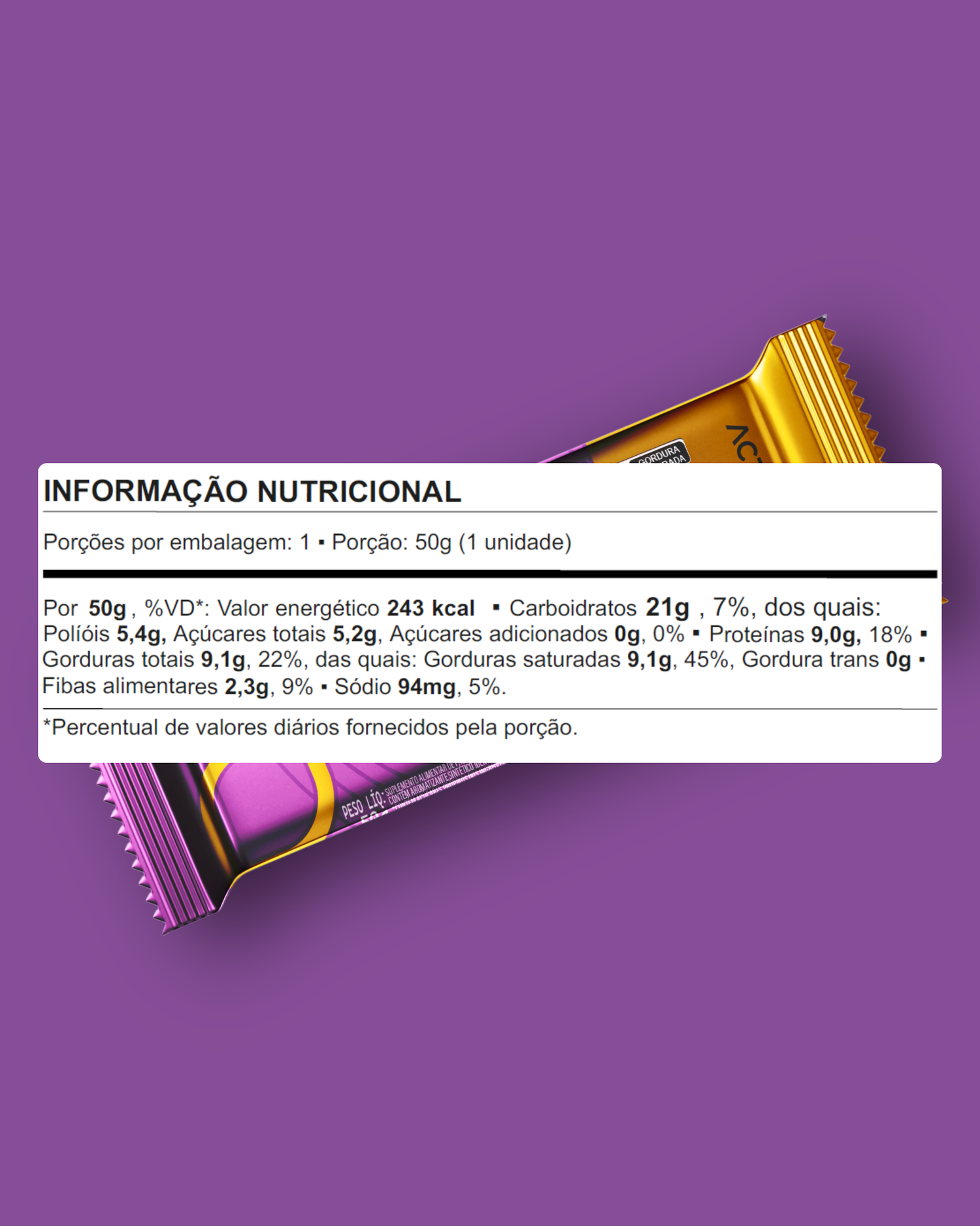 BARRA DE PROTEINA CHOCOLATE BELGA - ACTIVE LIFE
