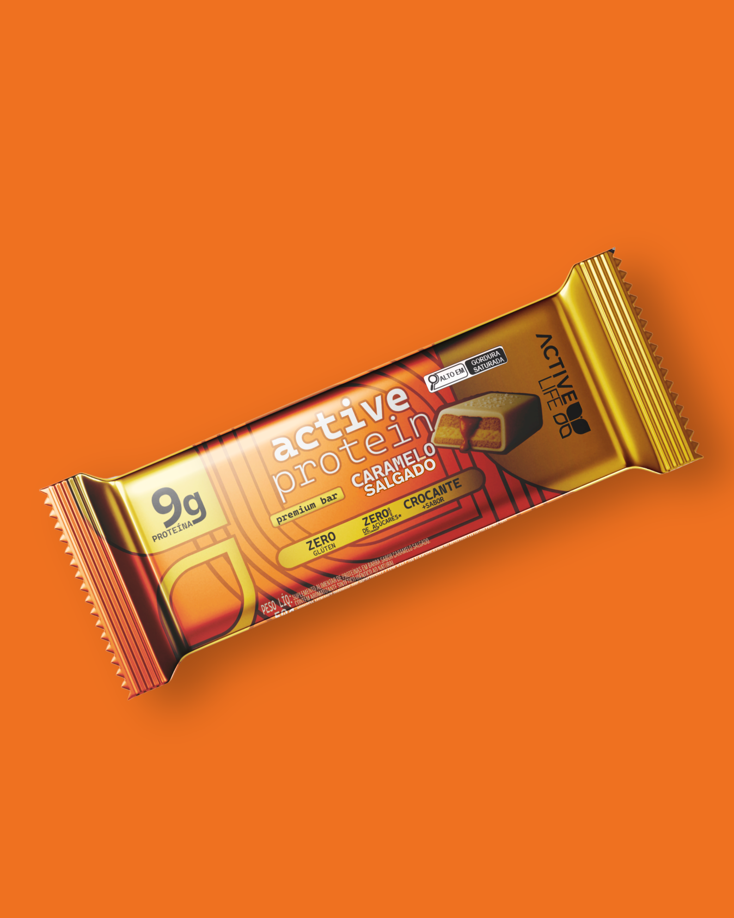 ACTIVE LIFE BARRA DE PROTEINA CARAMELO SALGADO