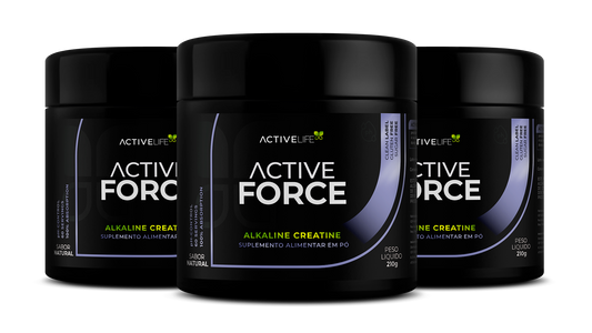 3 UNIDADES - Active Force ALKALINE CREATINE 210G