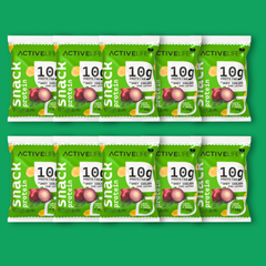 CAIXA 10 UNIDADES SALGADINHO PROTEICO CEBOLA E SALSA - ACTIVE LIFE
