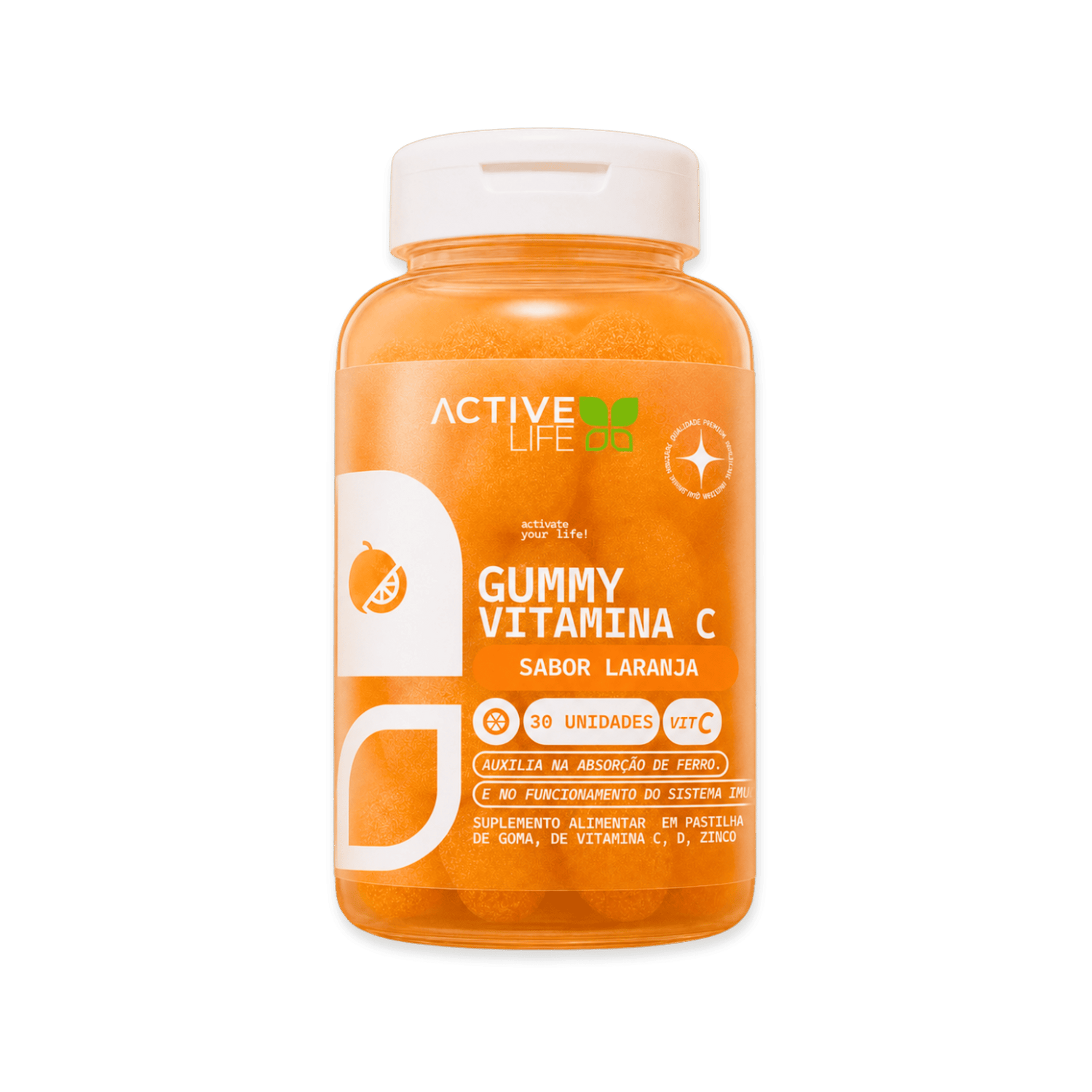 ACTIVE LIFE GUMMY C, D e ZN 30 GOMAS