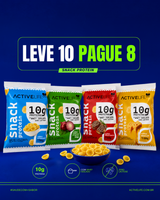 LEVE 10 UNIDADES DE SALGADINHO PROTEICO E PAGUE POR 8 - SABORES VARIADOS