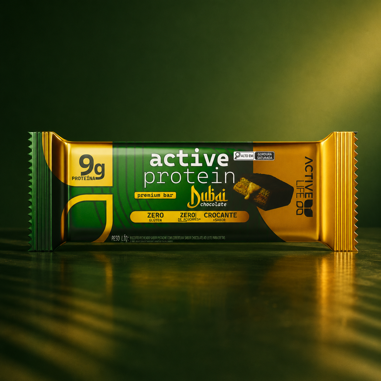 BARRA DE PROTEINA CHOCOLATE DUBAI - ACTIVE LIFE