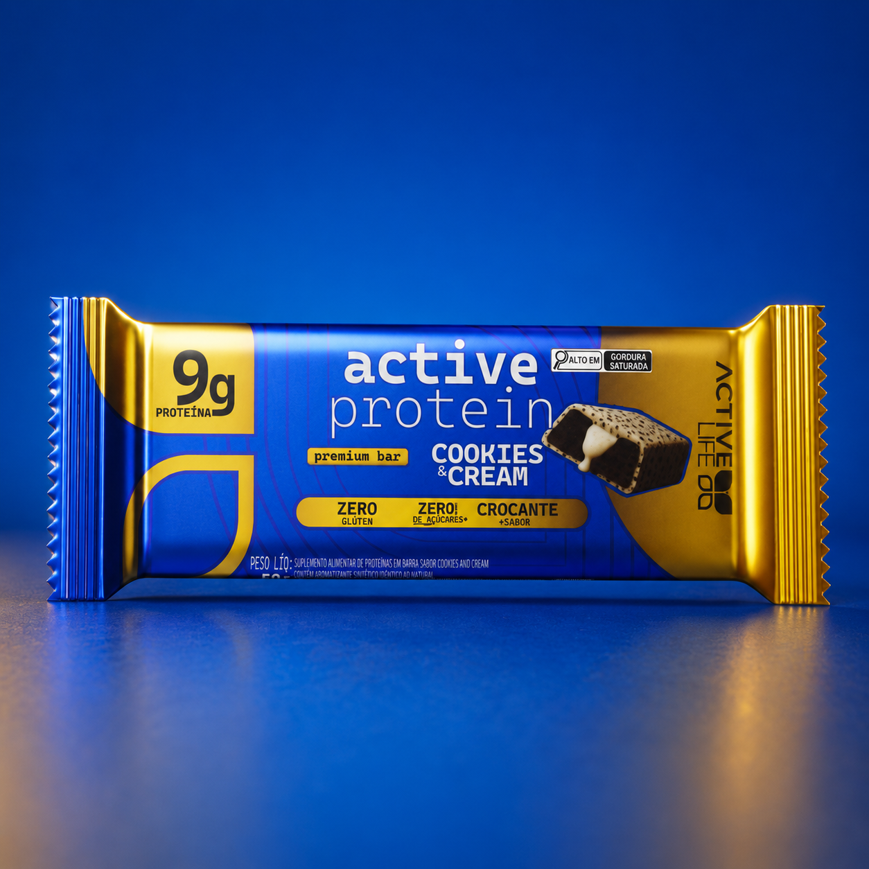 BARRA DE PROTEINA COOKIES & CREAM - ACTIVE LIFE