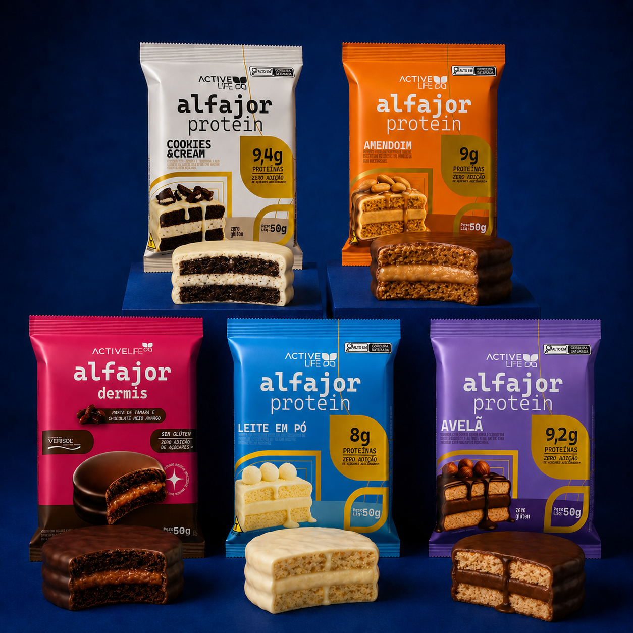 KIT DEGUSTAÇÃO ALFAJOR PROTEICO