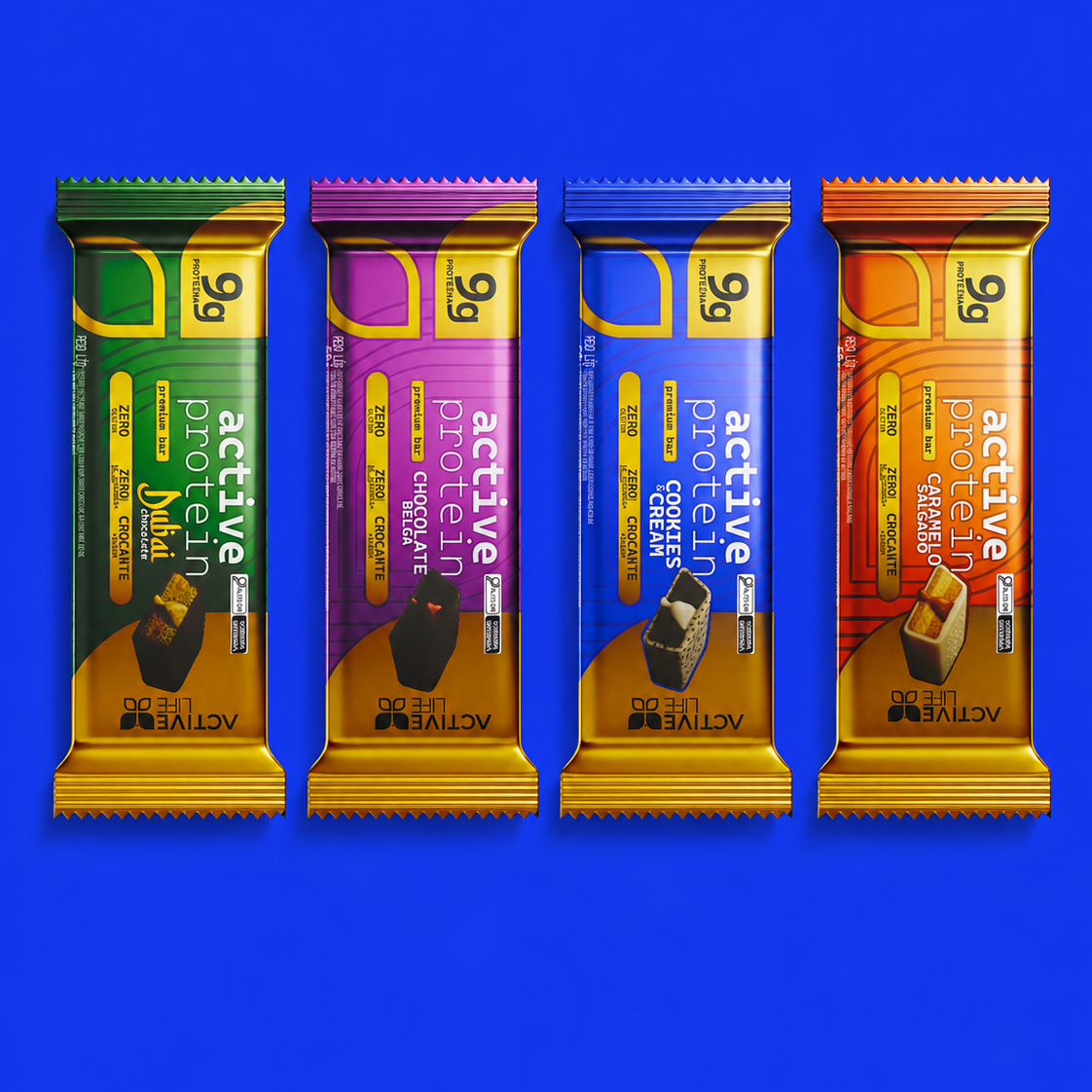 KIT ACTIVE PROTEIN - 4 BARRAS DE PROTEÍNA