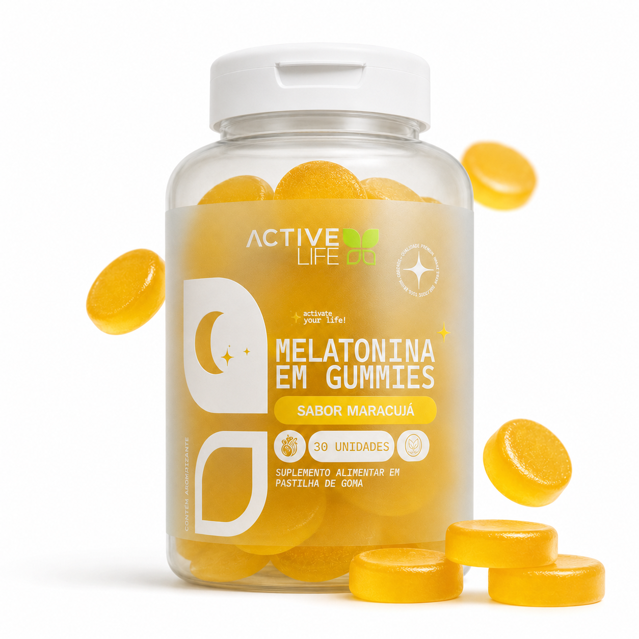 MELATONINA GUMMY MARACUJÁ 30UN - ACTIVE LIFE