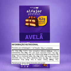 CAIXA 12 UNIDADES ALFAJOR PROTEICO AVELÃ - ACTIVE LIFE