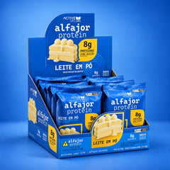 CAIXA 12 UNIDADES ALFAJOR PROTEICO LEITE EM PÓ - ACTIVE LIFE