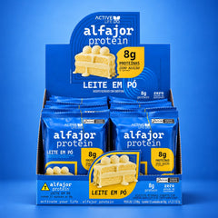 CAIXA 12 UNIDADES ALFAJOR PROTEICO LEITE EM PÓ - ACTIVE LIFE