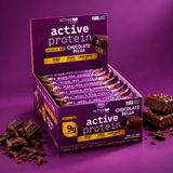 CAIXA 12 UNIDADES BARRA DE PROTEÍNA CHOCOLATE BELGA - ACTIVE LIFE