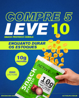 KIT 10 UNIDADES SALGADINHO PROTEICO CEBOLA E SALSA ACTIVE LIFE