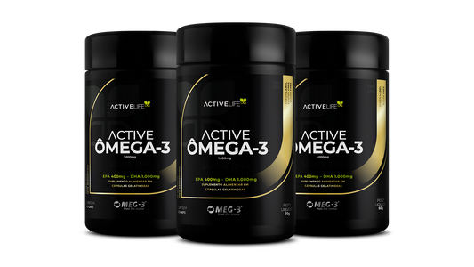 3 UNIDADES - Active Ômega-3 SUPER CONCENTRATE 60CAPS